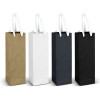 Wine Ribbon Handle Bag White